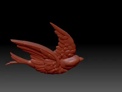 Bird swallow 3D print model