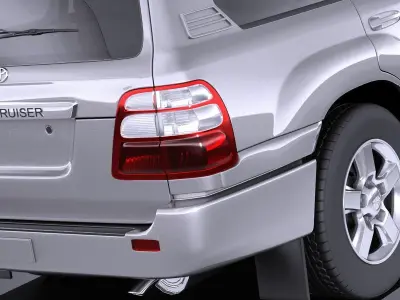 Toyota Land Cruiser J100 1997 2007 VRAY 3D model