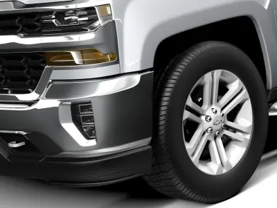 Chevrolet Silverado Double Cab 2016 3D model