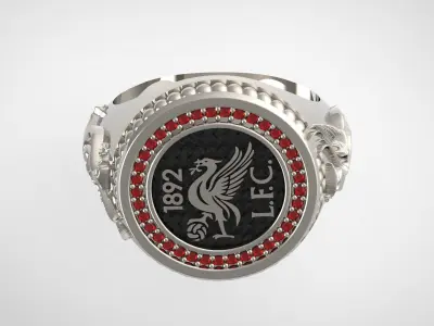 England Premier League Champions Liverpool Ring  3D model