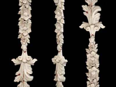 Classic carved 045 3D model