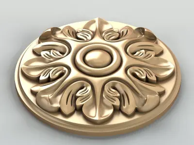 Round rosette 012 3D model