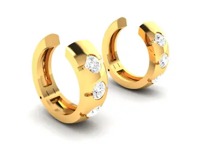 Women Earring 3dm STL OBJ FBX Render Details 3D print model