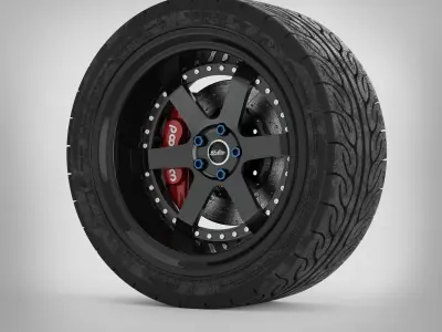 SSActive Garage GTR Wheels 3D model