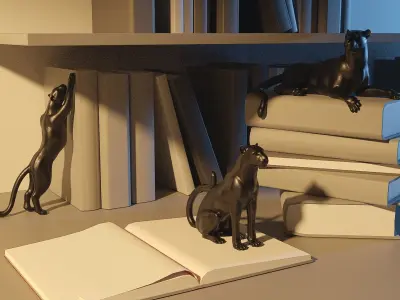 Big cats  for library 3D print model