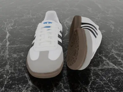 ADIDAS ORIGINALS SAMBA 3D SHOES Low-poly 3D model