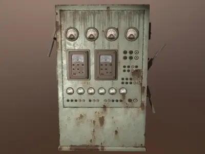 3D Electrical Block - PBR Game Ready Low-poly 3D model
