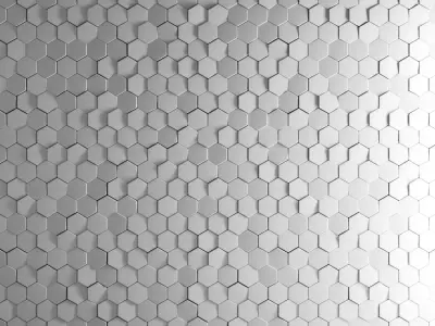 Dekowall Hexagon Tiles 3D model