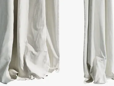 Ikea Lenda Curtains 3D model