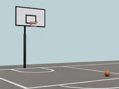 Basketball Court 3D model purchase