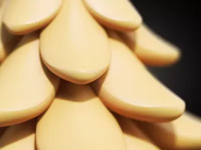 Stylized Christmas Tree Set 01 3D print model