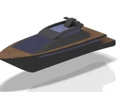 Yatch speed boat 3D print model