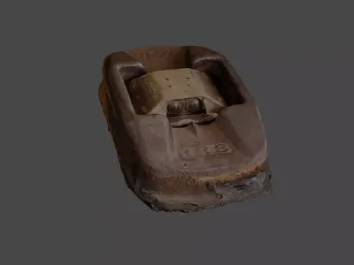 Cats Eye Road Retroreflector 3D model