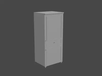 No Texture Cabinet  3D model