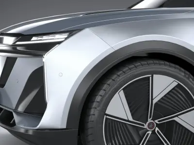 Generic SUV v1 2023 LowPoly 3D model