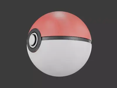 Pokeball 3D model