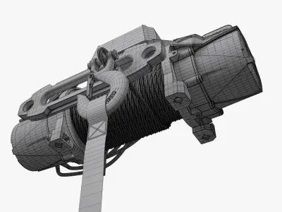 Electric Winch 3D model