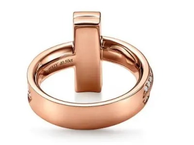 Tiffany T pave ring 3D print model