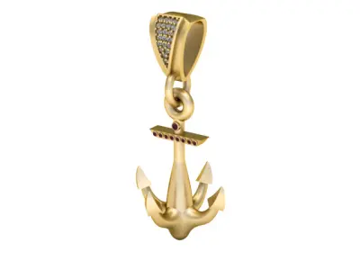anchor pendant 3D print model