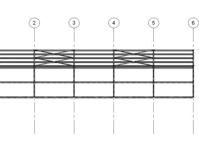 Factory Design High Detail Basic Revit Structure Model 3D model