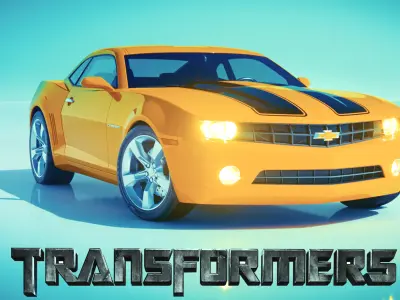 Transformers Bumblebee Camaro 2007 3D model