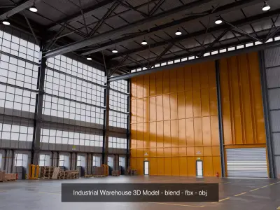 Industrial Bundle 01 - 9 Environments 3D Model Collection