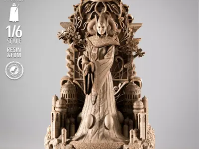 STAR WARS Padme Sculpture 3D print model