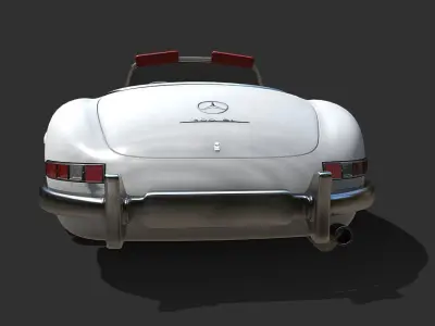 mercedes  benz 300 SL classic 1957 3D model