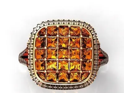  square ring  Simon G  3D print model