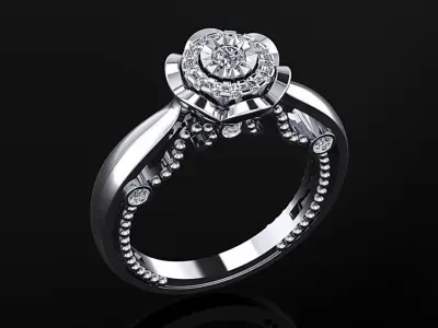Women Ring 12 3D print model