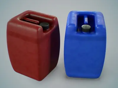 25L Gallon Low-poly 3D model
