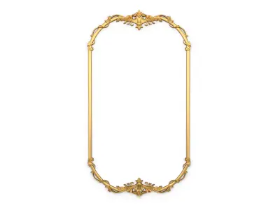 Plaster decorative frame 3d mode 014 3D model