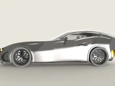 Custom Sport Car Model 3D model