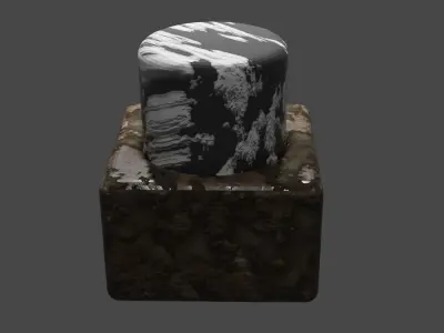 enebox marble bottle Free low-poly 3D model