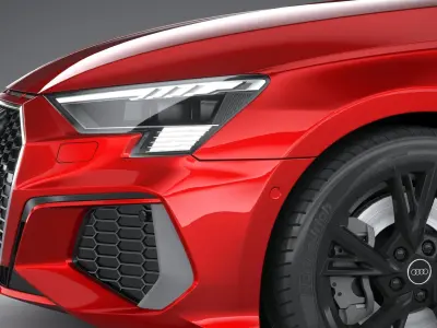 Audi A3 Sedan S-Line 2021 3D model