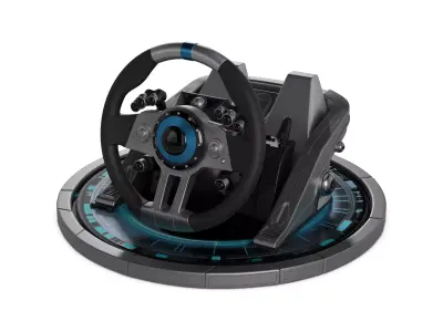 Racing Wheel 3D model get