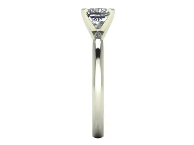 Solitaire Diamond Engagement Ring R4 3D print model