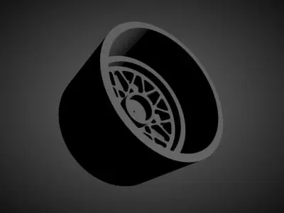 JNC 016 scalable and Printable rim 3D print model