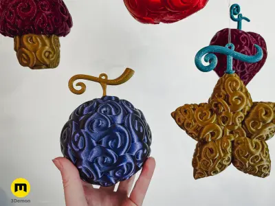 Devil Fruit Decorations One Piece 3D print model
