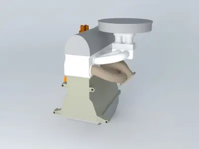 motor car engine Free 3D model