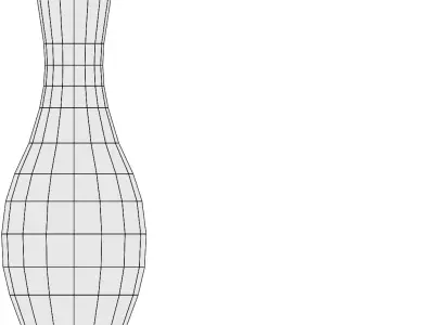 Low poly Bowling bowl and pin LOD ready Low-poly 3D model