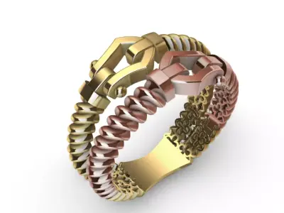 Rings 3D print model 17