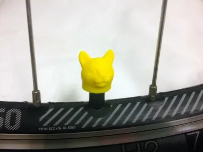 Car Truck Bike Tire Tyre Wheel Valve Stem Caps Cover Cat Head 3D print model