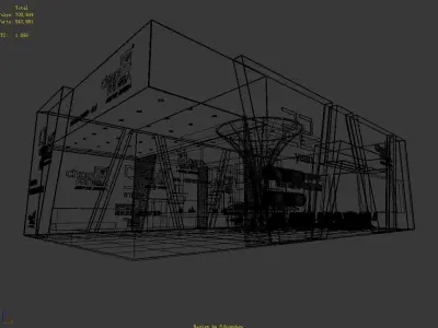 Showroom - Area - 15X8-3DMAX2009-036 3D model
