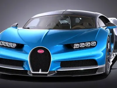 Bugatti Chiron 2017 3D model