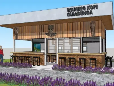 warung kopi 3D model