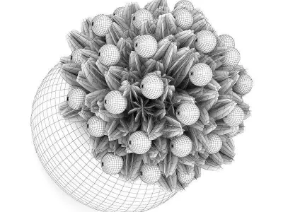 Christmas Table Decoration 1 3D model