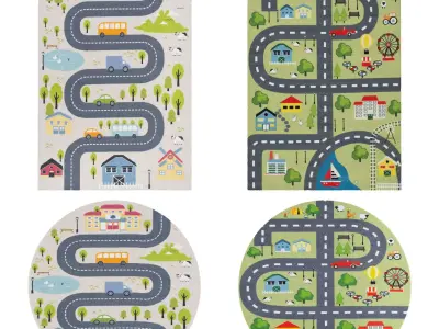Rugs No 341 Low-poly 3D model