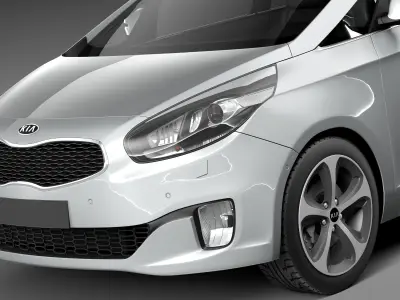 Kia Carens 2014 3D model