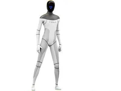 TESLA ROBOT  Rigged for Unreal Engine - Unity - MIXAMO  3D model